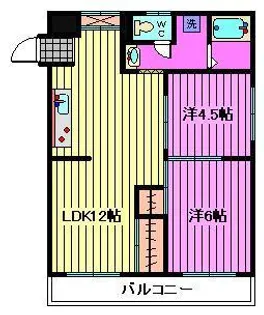 リエスさいたま中央【2階】の間取り