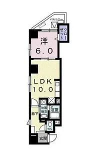東京都港区赤坂7【マンション】の間取り