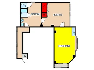 山英マンション【1階】の間取り