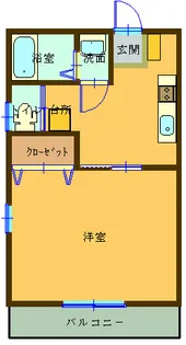 ハイツフレンド力丸V【2階】の間取り