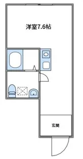 神奈川県海老名市国分南1【アパート】の間取り
