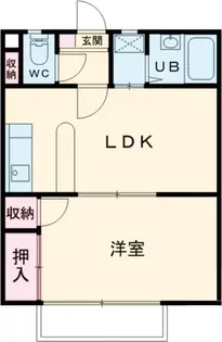 五百渕グリーンガーデン B棟【2階】の間取り