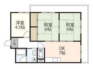 聖コーポ【3階】の間取り
