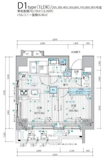メインステージ三ノ輪III【7階】の間取り