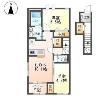 ピノ リブロ【2階】の間取り