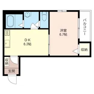 ノーブル1碑文谷【2階】の間取り