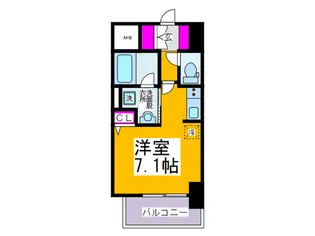 セイワパレス玉造駅上【7階】の間取り