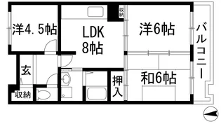 アルビス寺本10号棟【3階】の間取り