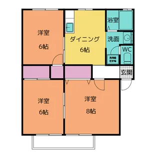 フローレンスFUJIGAOKA【1階】の間取り