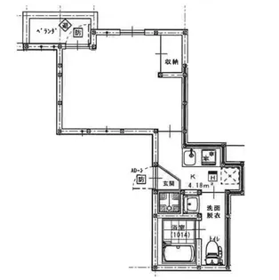 アリビオ西新井【3階】の間取り