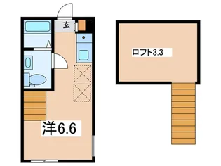 オムニア北里【2階】の間取り