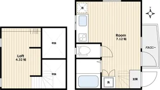 I-AREA太子堂II【2階】の間取り