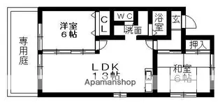リバーサイドT・YB棟【1階】の間取り