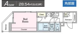 パークヴィラ六町【2階】の間取り