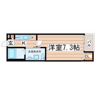 タマリンド長町【3階】の間取り