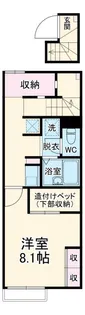 レオパレス紫陽花【2階】の間取り