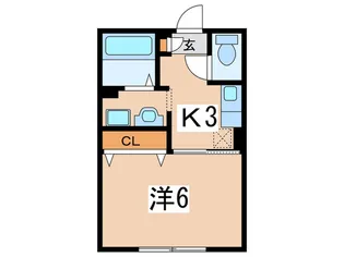 コーポ昴【1階】の間取り