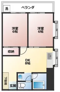メゾンセブン【4階】の間取り