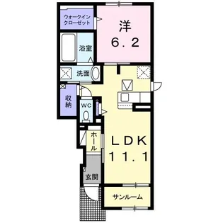 リード・パレス A【1階】の間取り