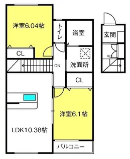 エムズシャトー【2階】の間取り