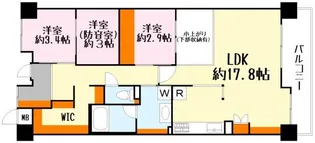 ローレルコート草津【11階】の間取り