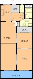 ヴィラローザ【2階】の間取り