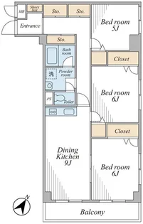ダイアパレス登戸【2階】の間取り