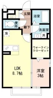 ピュール ソレイユ【2階】の間取り
