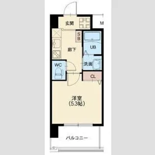スプランディッド元町山手【3階】の間取り
