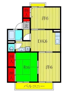 パークハイムA【2階】の間取り