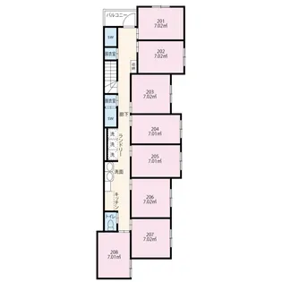 YADOKARI志村坂上【2階】の間取り