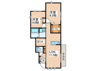 エシカル柴崎【1階】の間取り