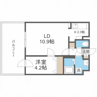 インボイス札幌レジデンス【8階】の間取り