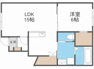 アテーナ大麻B【1階】の間取り