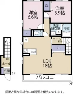 Prendre Heim(プランドールハイム)【2階】の間取り
