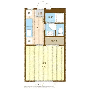 ラ・ポールM【1階】の間取り