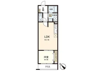 MOCXION成田町【3階】の間取り