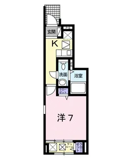 カーサ フィオーレ【1階】の間取り