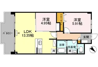 グリーンメゾン白鳥【3階】の間取り