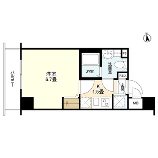 グランド・ガーラ三田【6階】の間取り