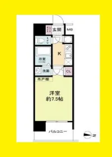 セレニテ東三国ミラク【4階】の間取り