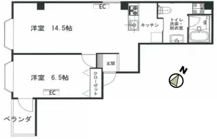Mヒルズ横浜【3階】の間取り