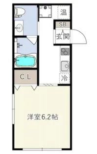 ハーモニーフラッツ不動前【4階】の間取り