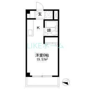 エステート夏見【2階】の間取り