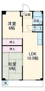 白竜ビル【3階】の間取り