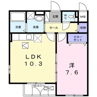 ビルズ【1階】の間取り