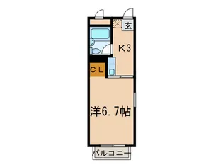 プチ長池ハイツ【2階】の間取り