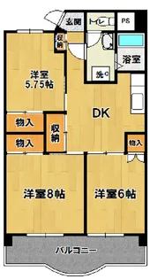 ロイヤルコーポヨコタ【1階】の間取り