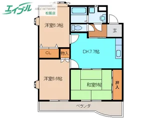 アブニール21【1階】の間取り