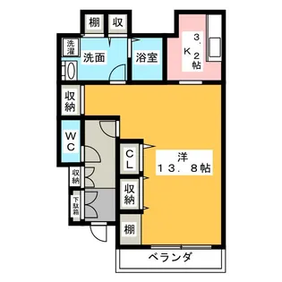 きさらぎ21II【1階】の間取り
